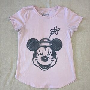 Disney Minnie‎ Mouse Pink Girls Shirt size L